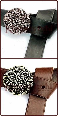 Buckle-Langgürtel "Celtic Knots" (4,0 cm)