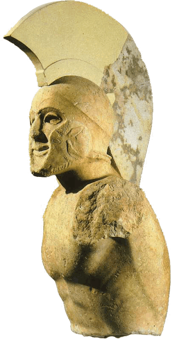 Statue eines Hopliten. Sparta, 5. Jahrhundert v. Chr.