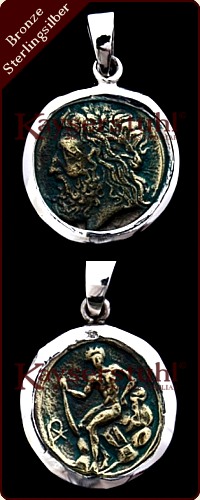 Römischer Münzanhänger "Zeus" 