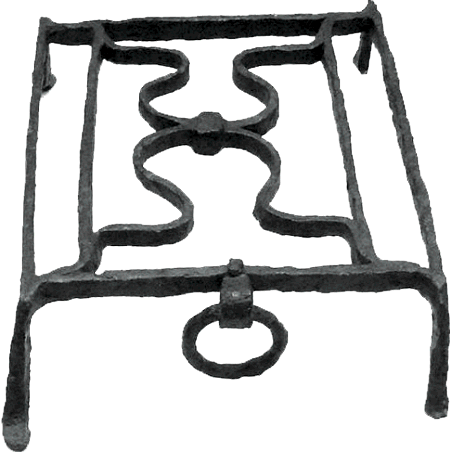 Originalfund eines Gridiron aus Icklingham, Suffolk (England), heute im British Museum in London (Inventarnummer: 1844,0223.21)