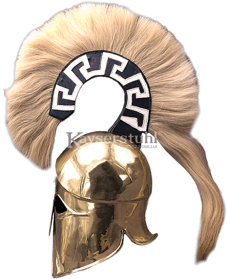 Korintherhelm mit ausgestelltem Helmbusch
