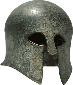 Korinthischer Helm des 6. Jahrhunderts v. Chr.