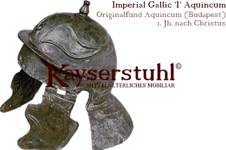 Originalfund: Imperial Gallic 'I' (Aquincum) aus Messingbronze
