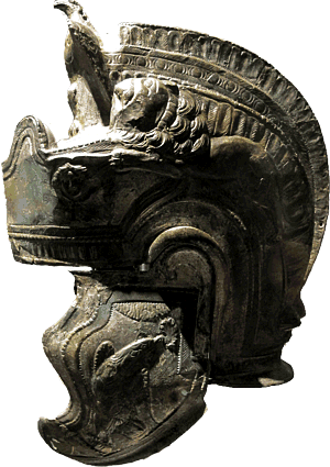 Römischer Helmtyp Guisborough-Theilenhofen, 2. Hälfte 2. Jahrhundert n. Chr. bis 1. Hälfte 3. Jahrhundert n. Chr.