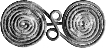 Bronzezeitliche Spiralfibel (Originalfund)