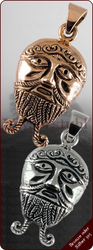 Keltisches Amulett "Teutates" (Bronze oder Silber 925)