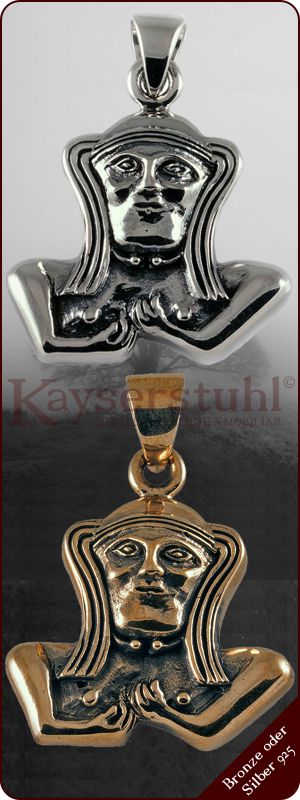 Keltisches Amulett "Muttergöttin" (Bronze oder Silber 925)