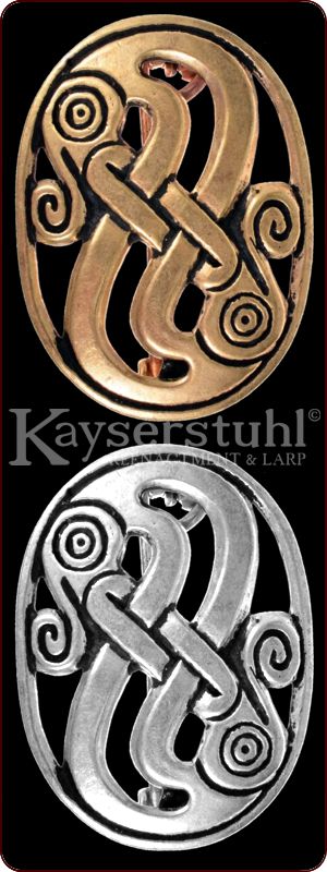 Vendelzeitliche Schlangen-Fibel (7. Jh..)