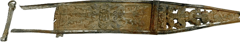 Römische Gladiusscheide ( 1.Jhdt ) aus Straßburg-Koenigshoffen, Archäologisches Museum Straßburg (F)