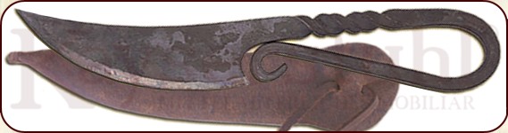 Geschmiedetes Messer 22,0 cm mit Scheide