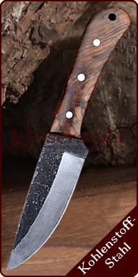 Kräftiges Messer 23,5 cm mit Walnussgriff