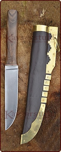 Wikinger-Saxmesser "Walnuß" (28 cm) 