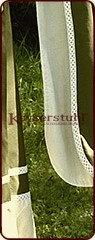 Mittelalterliches Kleid "Guinever", olive/natur