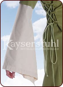 Bliaut-Kleid "Melisande" in hellgr&uuml;n/natur