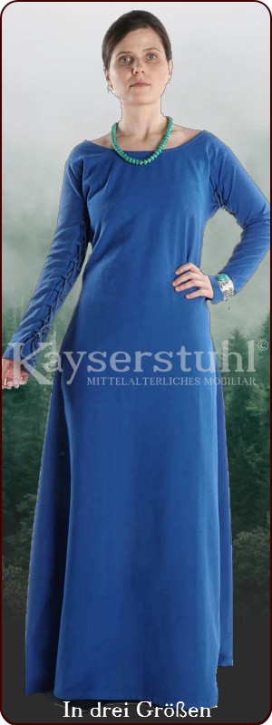 Kleid / Unterkleid / Cotte "Sonja", blau