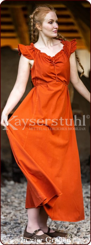 Ärmelloses Kleid/Überkleid "Clara", orange (rost)