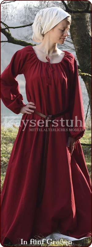 Kleid / Unterkleid / Cotta "Basic", rot