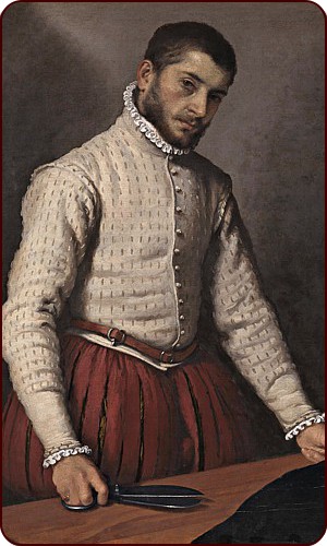 Ein junger Mann, Darstellung um 1495