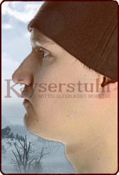 Wikingerzeitliche Kappe "Knut" aus Wollfilz, braun