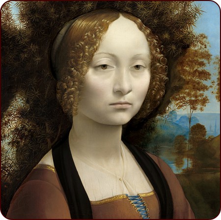 Ginevra de’ Benci von Leonardo Da Vinci, ca. 1474 - 1478