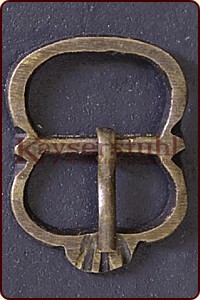 Mittelalterliche Messingschnalle Typ VIII