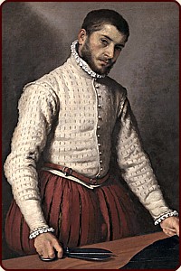 Doublet im Gemälde "Der Schneider" von Giovanni Battista Moroni (1570-1575)