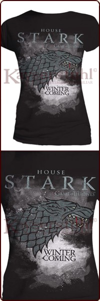 Game Of Thrones Girlie-Shirt "Stark Houses"