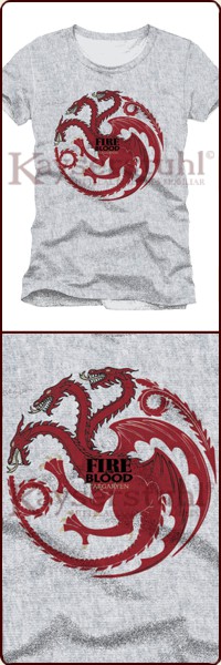 Game Of Thrones T-Shirt "Targaryen Fire And Blood"