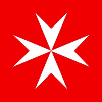 Ordensflagge des evangelischen Zweiges des Johanniterordens