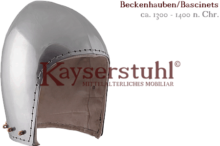 Beckenhauben/Bascinets, ca. 1300 - 1400 n. Chr.