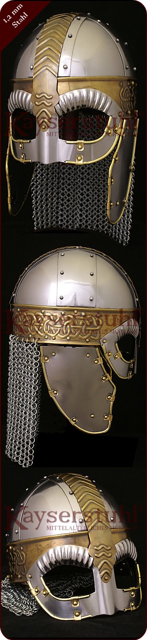 Helm "Beowulf" mit Brünne und Wangenklappen