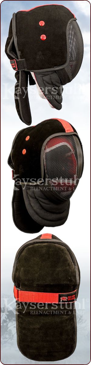 Red Dragon Vollmasken-Aufsatzhaube (Leder)