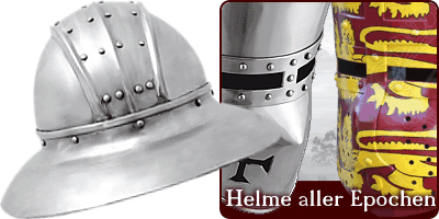 Mittelalterliche Helme aller Epochen