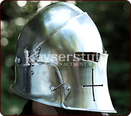 LARP-Barbuta mit Visier, Matte Polish