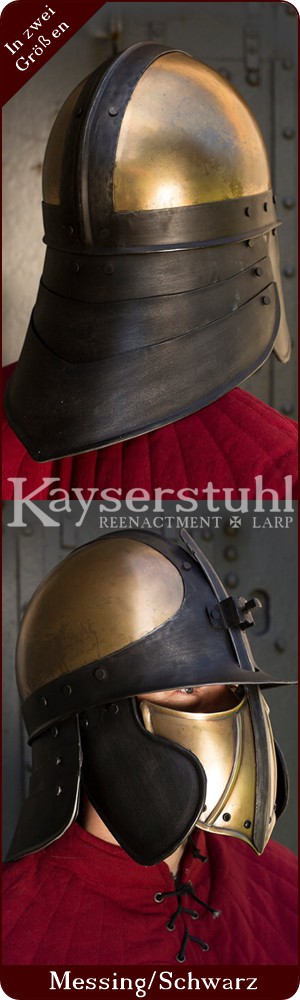 LARP-Helm "CQ Ratio" Messing/Schwarz