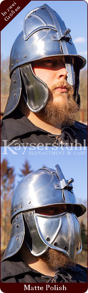 LARP-Helm "CQ Ratio", Matte Polish