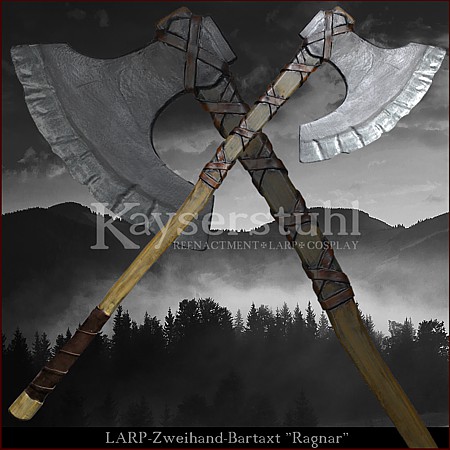Zweih&auml;ndige LARP-Wikingeraxt "Ragnar"
