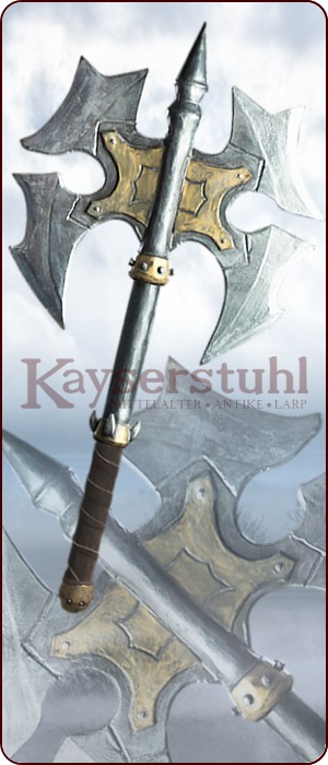 Einhändige LARP Doppelaxt "Chimerian"