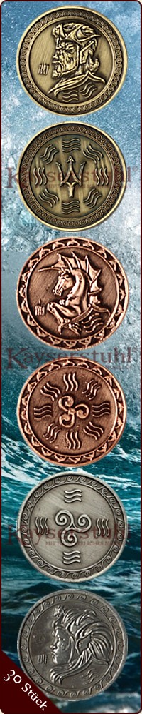 LARP-Münzen "Zeitalter des Aquarius" (30 Stück)