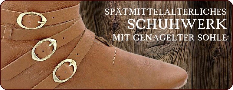 Spätmittelalter-Schuhe "Nürnberg" mit Schnürung