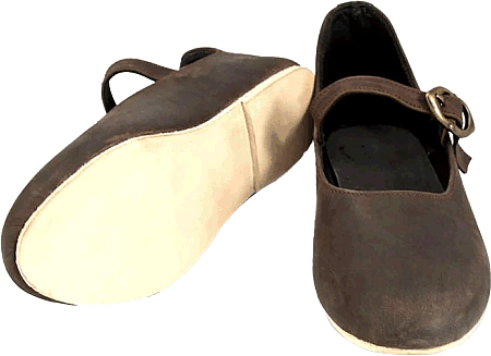 Hoch- & Spätmittelalter-Schuhe "Morgaine" mit Schnalle