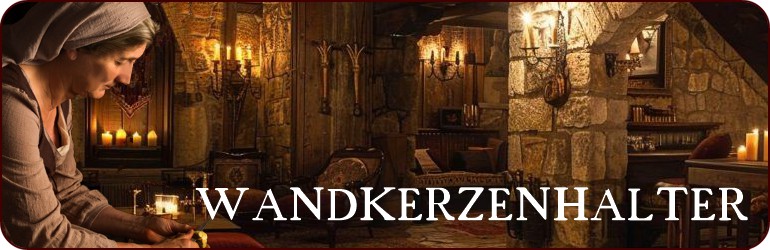 MITTELALTERLICH INSPIRIERTE KERZENHALTER UND KERZENLEUCHTER