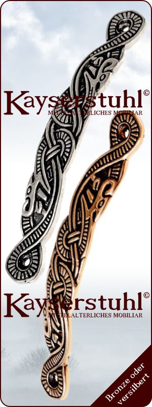 Wikingerzeitlicher Riemendurchzug, Bronze oder versilbert