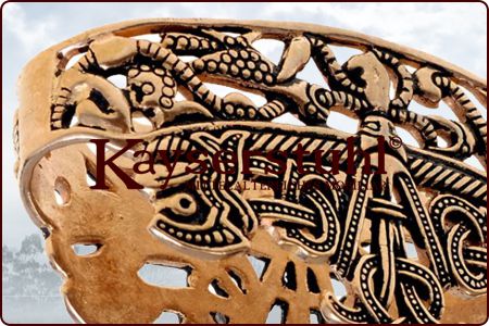 Wikingerzeitliches Mundblech "Dybek" aus Bronze