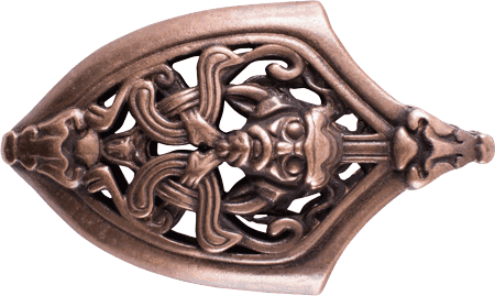 Wikingerzeitliches Ortblech aus Bronze