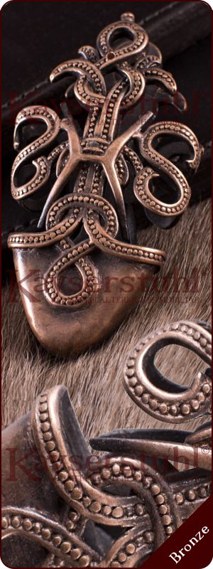 Wikingerzeitliches Ortband "Schlange" aus Bronze