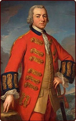 Bild oben: Sir Henry Clinton, Britischer Befehlshaber während der amerikanischen Revolution (Das Gemälde entstand vermutlich zwischen 1762 - 1765)