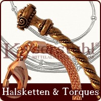 Mittelalterlicher Schmuck: Halsreifen, Torques, Colliers & Halsketten 