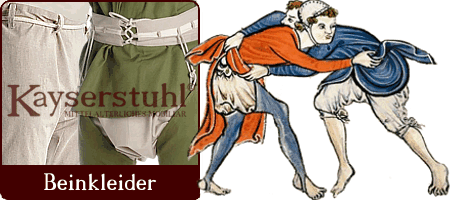 Mittelalterliche Bruchen, Beinlinge und Hosen