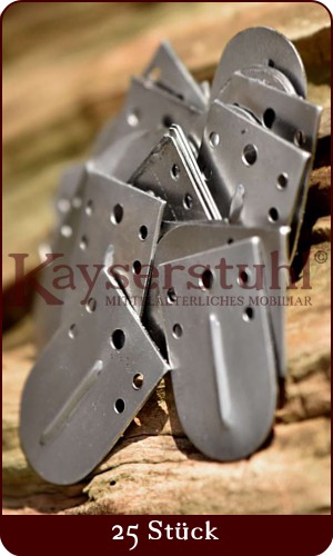 Stahl-Schuppen mit Mittelsteg (25 Stück)